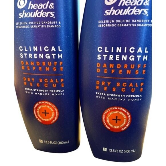 Head & Shoulders Clinical Strength Dandruff Defense Shampoo 13.5 Fl Oz Pack Of 2 - Picture 4 of 4